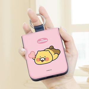 갤럭시 Z플립 5 6 카카오 춘식이 스탠다드 카드2장 수납 자석 도어 범퍼 케이스 제트플립