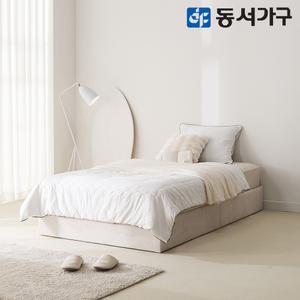 아토모 패브릭 저상형 무헤드 침대 SS ＋독립 매트 DF645099