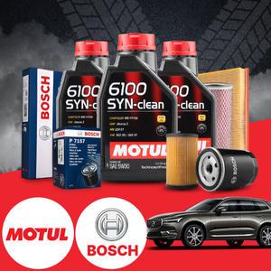 볼보 XC60 2.4d 디젤 모튤 6100 SYN-CLEAN 5W-30 엔진오일필터세트 6L iter