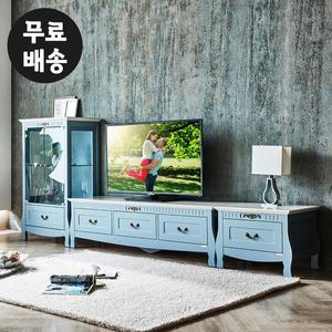 [벤티스가구]루아 1단 거실장세트 고급 장식장 북유럽 엔틱 가구 티비다이 TV장 수납 모던