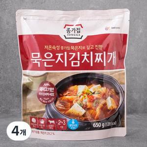 종가집 묵은지 김치찌개 650g, 4개 one option