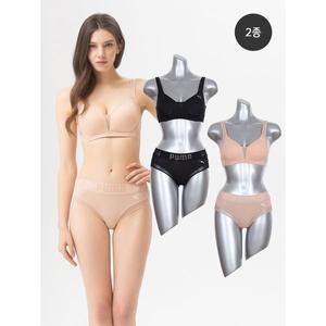 [푸마]여성 파워리프팅 노와이어 브라팬티 2종세트_P369950184