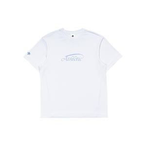 데상트 여성 소프트터치 그래픽 반팔 티셔츠 SP122UTS11WHT