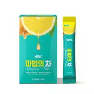 HWC 마법의 차 아이돌워터 우바홍차 레몬 녹차 30포 2개