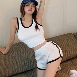 [더봉]돌핀 민소매 핫팬츠 세트