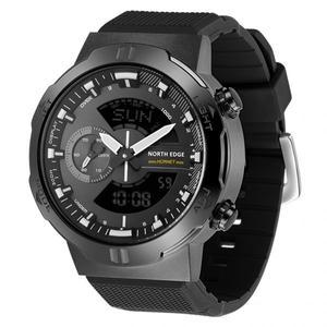 스마트워치 NORTH EDGE HORNET 남성용 디지털 시계 러닝 스포츠 군대 방수 50M 월드 타임 손목