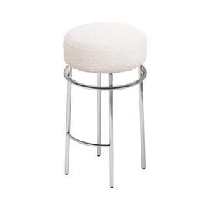 [무케] _툴리 바스툴(White Boucle) 고급 원단 인테리어 의자