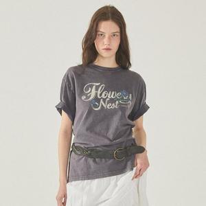 [후아유](김해점)Flower Dyed Overfit T-shirt WHRPF2521F