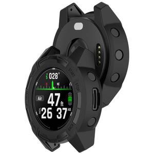 Garmin Descent G2 케이스 용 스마트 시계 소프트 보호 범퍼 커버 TPU 화면 필름