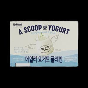 노브랜드 데일리 요거트 플레인 80gX6입 4개