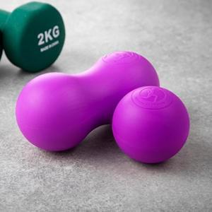 코멧 스포츠 싱글 마사지볼 + 땅콩 세트, 퍼플, 1세트 one option