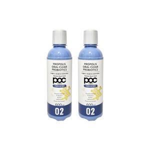 2개세트 POC 프로폴리스 오랄 클리어 찌꺼기가글 프로바이오틱스 600ml