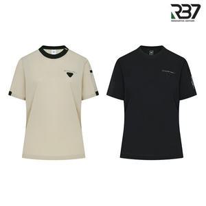 [알비세븐] 여성 고신축 라운드 우븐 반팔티셔츠 R5MWTS268