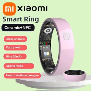 Xiaomi TK8 NFC 스마트 링 다기능 5ATM 방수 세라믹 블루투스 남성 여성을 심박수 혈액 산소 모니터링