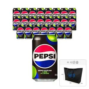 펩시 제로슈거 라임향 355ml, 24개 + 증정 (펩시 가방, 주문 시 100%증정)