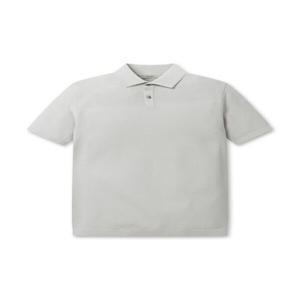 시리즈 역시즌 [series] 투톤 반팔 카라 니트 SAWAM24501GYL