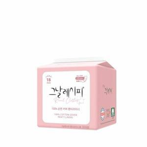 디레시피 그날레시피 순면 팬티라이너 롱 18매입
