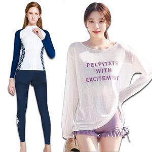 여성 래쉬가드세트/래쉬가드/3피스세트/수영복/비치웨어
