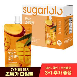 [인테이크] 슈가로로 무설탕 맛있는 곤약젤리 망고 150g*10팩