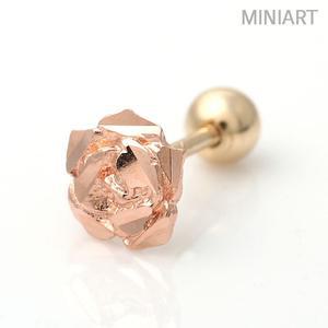 14K GOLD 플라워 금 피어싱 귀걸이