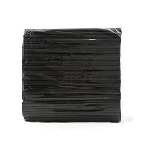 7mm 21cm 검정 일자 스트로우 음료용 1봉 500개