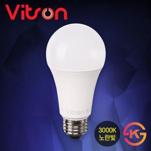 비츠온 LED 전구 12W 전구색 삼파장 램프 벌브