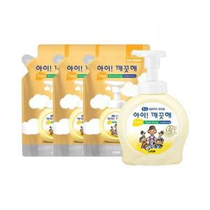 아이깨끗해 핸드워시 용기490ml 1개+리필450ml 3개 +100ml 2개 랜덤증정