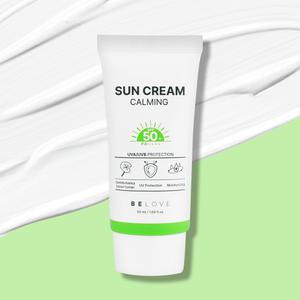 비러브 카밍 선크림 50ml  SPF50+ PA++++ /순한 눈시림없는 자외선차단제 시카 선블록