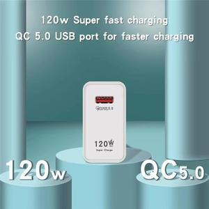 100w 충전기 Gan-120W 고속 c형 케이블 충전 어댑터 아이폰 호환 14 13 12 프로 맥스 삼성 샤오미 화웨이