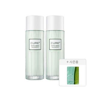 김정문알로에 큐어 피토 그린 에멀전S 130ml, 2개 + 증정(알로에 슬라이스 젤리 마스크팩, 1매 )