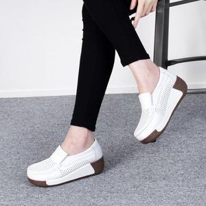 [아나이스] 소가죽 펀칭 로퍼 5cm_24SS075 [무료배송]