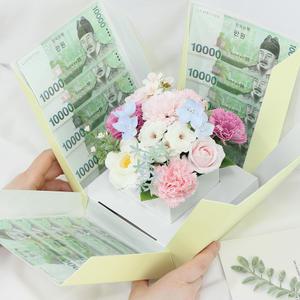 (완제품)서프라이즈 용돈박스 반전박스 용돈케이크 / 이벤트 / 어버이날선물/돈티슈/생일선물/환갑/칠순/부모님