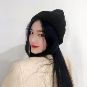 베이직 니트 비니 겨울 모자 블랙