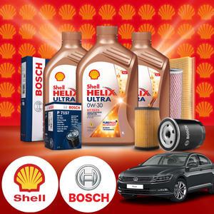 파사트GT 8세대 2.0TDI (DFC)(17~) 디젤 쉘 힐릭스 울트라 ECT C2 C3 0W-30 엔진오일필터세트 5Liter