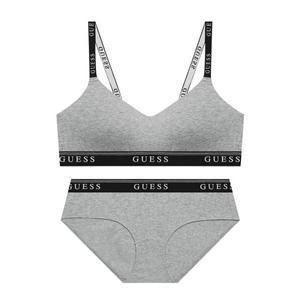 게스언더웨어 GUESS UNDERWEAR 컴피 브라렛 팬티 세트 - 멜란지그레이 579920