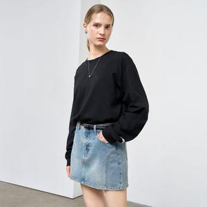 UNISEX 쿨링 롱 슬리브 티 [BLACK] / SBE1U01004-WOMAN