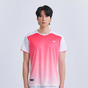 빅터 VICTOR V-Gradient Active Tee 반팔 티셔츠 남성용 25AGW006M 배드민턴 탁구 스쿼시 스포츠웨어 25AGW