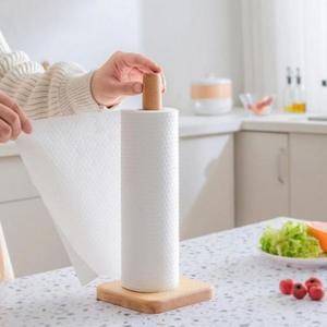 우드 키친타올걸이 홀더 꽂이 호일걸이 보관대 (3gb9P)