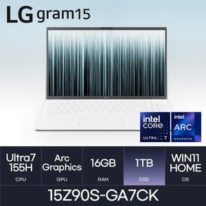 LG전자 LG그램 15Z90S-GA7CK 인텔코어 Ultra 7 ( 16GB l 1TB l Windows11 ) HMC