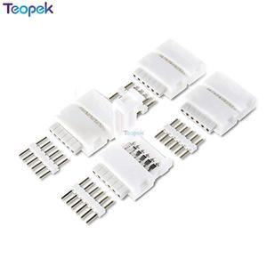5pcs 6Pin 스트립-남성 커넥터 HUE 블루라이트 RGB + CCT 12mm PCB LED 용 Stanard 6-PIN 컷 엔드 V3 2.0