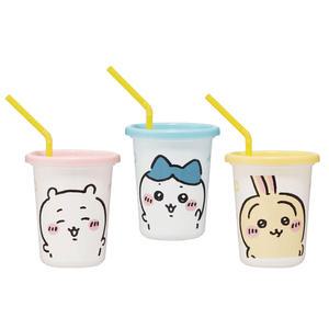 먼작귀 치이카와 스트로우 3P 세트 빨대컵 텀블러 3종 1세트아웃도어  피크닉 파티 어린이 소풍