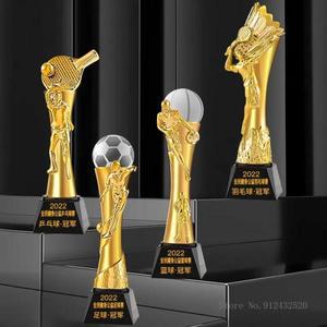 커스텀 크리스탈 트로피 송진 농구 마라톤 골프 고급 등급 1 개