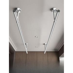 천장 빨래건조대 일자 건조봉 천장부착식 스틸 스텐 부착형 01 60CM 15CM 발코니