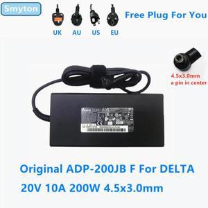 MSI 노트북 전원 공급 장치용 오리지널 AC 어댑터 충전기 델타 ADP-200JB F 20V 10A 4.5x3.0mm 신제품
