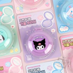 [산리오] 산리오 와펜 휴대용 거울 브러쉬