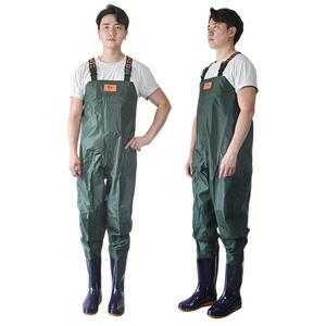 옳은유통 고급형 옥스퍼드 가슴장화 255mm/ 갯벌 해루질 낚시 농업 농사 용품 장비 장화