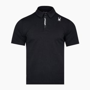 스파이더반팔티 KQJ SPKMCNTS201M-BLK 남성 스마트 액티브 카라 티셔츠