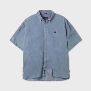 [후아유](김해점)Steve Denim Short Sleeve Shirts WHYJF2512U