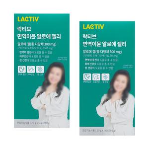 LACTIV 락티브 면역이뮨 알로에 젤리 20g x 14포 2박스_