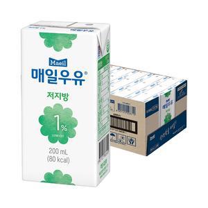 매일 멸균우유 저지방 1프로 200ml 24팩